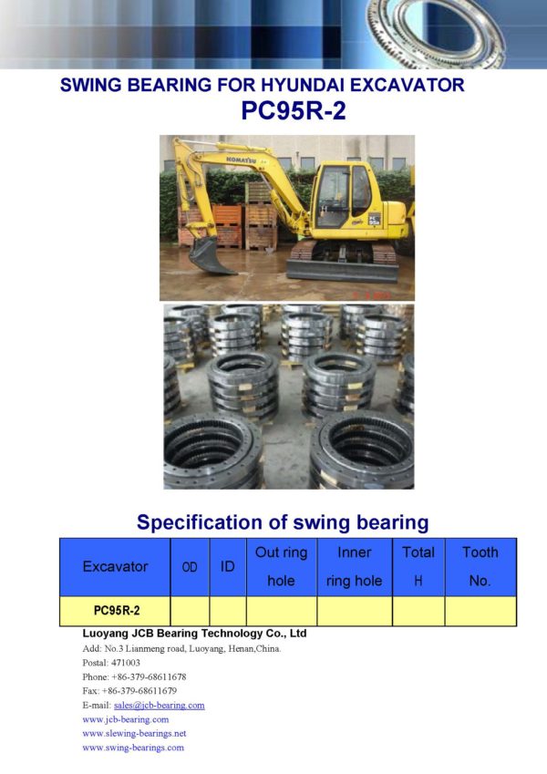 swing bearing for excavator PC95R-2