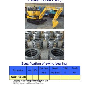 swing bearing for excavator PW05-1 （1001-UP）