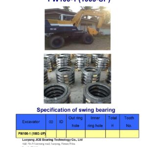 swing bearing for excavator PW100-1 （1003-UP）