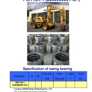 swing bearing for excavator PW110R-1 （2260000001-UP）