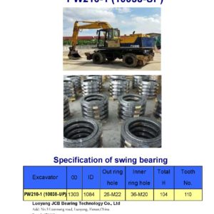 swing bearing for excavator PW210-1（10038-UP）