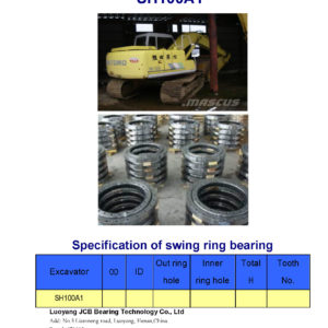 swing bearing for excavator SH100A1