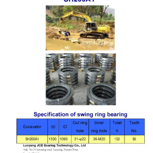 swing bearing for excavator SH200A1