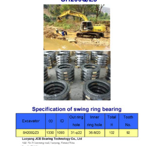 swing bearing for excavator SH200Q/Z3